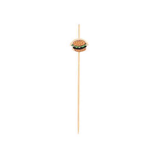 Patyczki bambusowe BURGER 12cm 100szt -zdjęcie numer 1