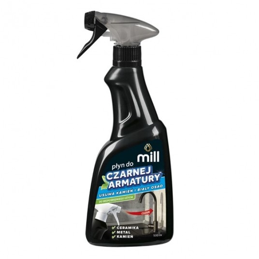 Płyn do czarnej armatury MILL 500ml spray -zdjęcie numer 1