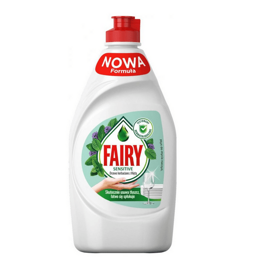 Płyn do naczyń FAIRY 450ml Sensitive Mięta Drzewo -zdjęcie numer 1
