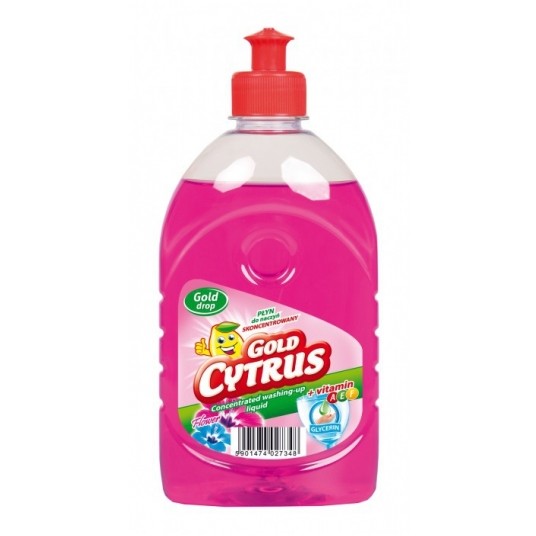 Płyn do naczyń GOLD CYTRUS 500ml ZIELONY Cytry /16 -zdjęcie numer 4