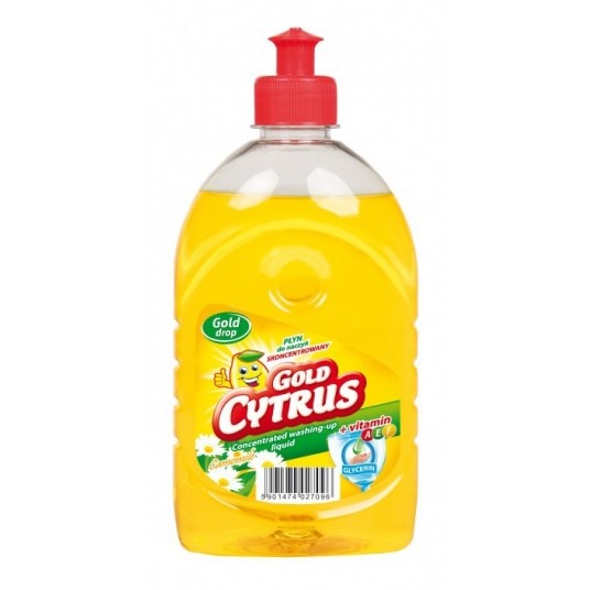 Płyn do naczyń GOLD CYTRUS 500ml ZIELONY Cytry /16 -zdjęcie numer 2