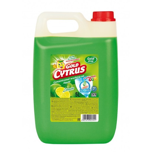 Płyn do naczyń GOLD CYTRUS 5L ZIELONY cytryna -zdjęcie numer 1