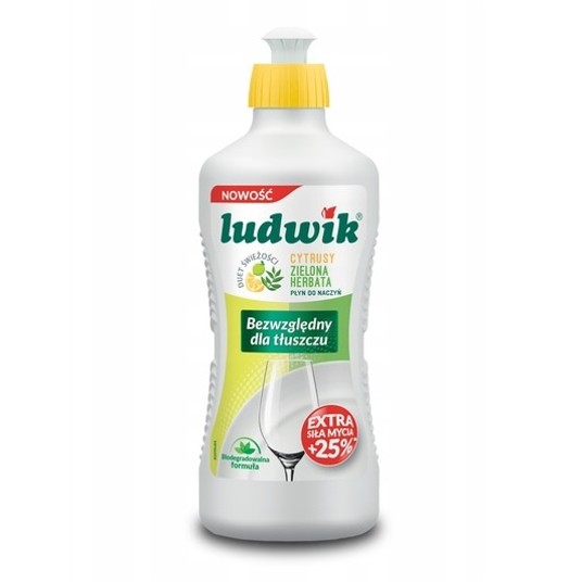 Płyn do naczyń LUDWIK 450ml cytrus z zielo herbatą -zdjęcie numer 1