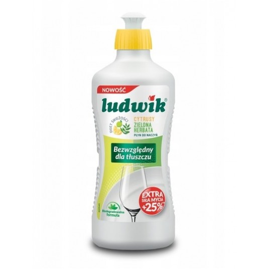 Płyn do naczyń LUDWIK 450ML cytrus z zielo herbatą -zdjęcie numer 1