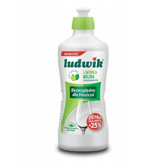 Płyn do naczyń LUDWIK 450ml limonka z melisą /20 -zdjęcie numer 1