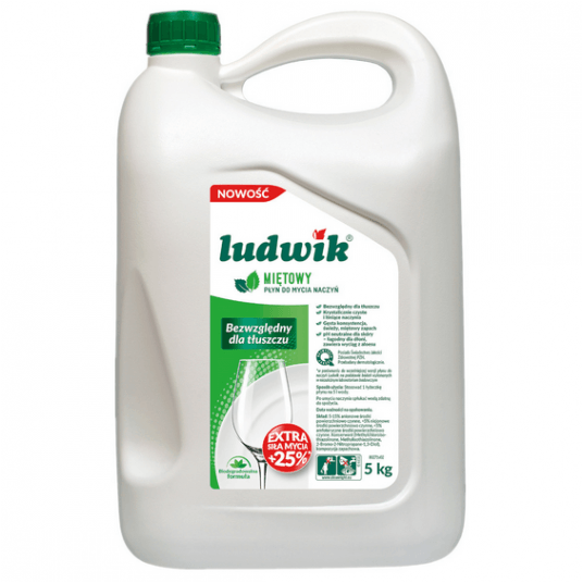 Płyn do naczyń LUDWIK 5L MIĘTA -zdjęcie numer 1
