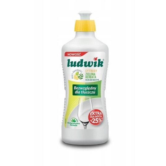 Płyn do naczyń LUDWIK 900ml Cytrus z ziel Herbata -zdjęcie numer 1