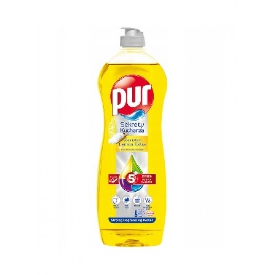 Płyn do naczyń PUR 750ml Lemon żółty -zdjęcie numer 1