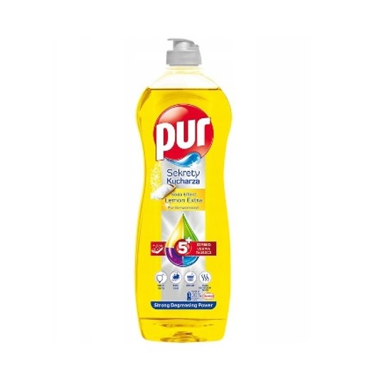 Płyn do naczyń PUR 750ml Lemon żółty -zdjęcie numer 1
