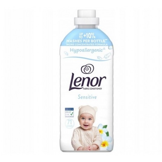 Płyn do płukania Lenor 1491ml Sensitive Biały -zdjęcie numer 1