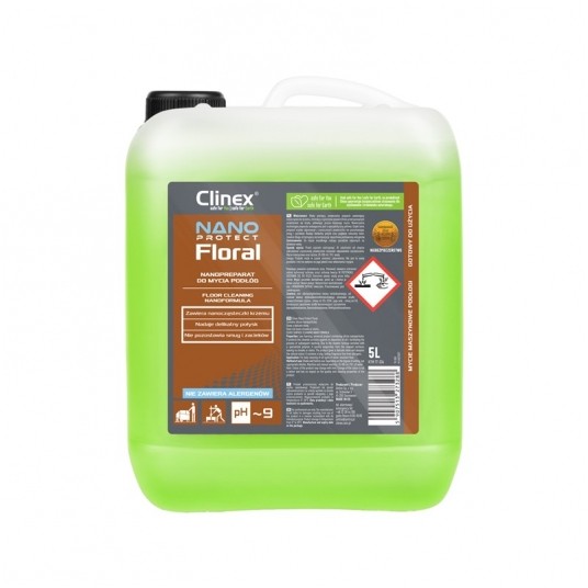 Płyn do podłóg CLINEX Nano Protect Floral 5L -zdjęcie numer 1