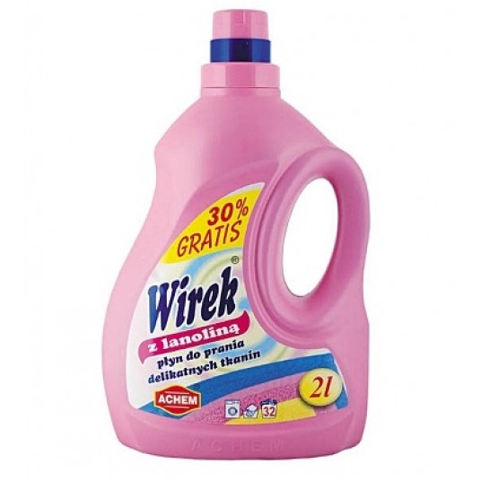 Płyn do prania WIREK 2L tkaniny DELIKATNE LANOL /7 -zdjęcie numer 1