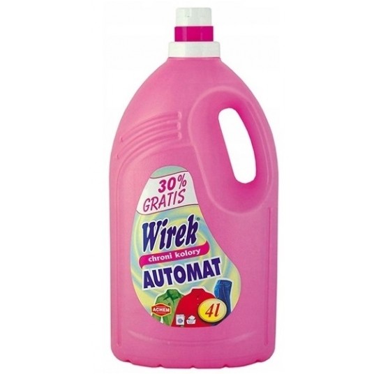 Płyn do prania WIREK 4L tkaniny KOLOR AUTOMAT /5 -zdjęcie numer 1