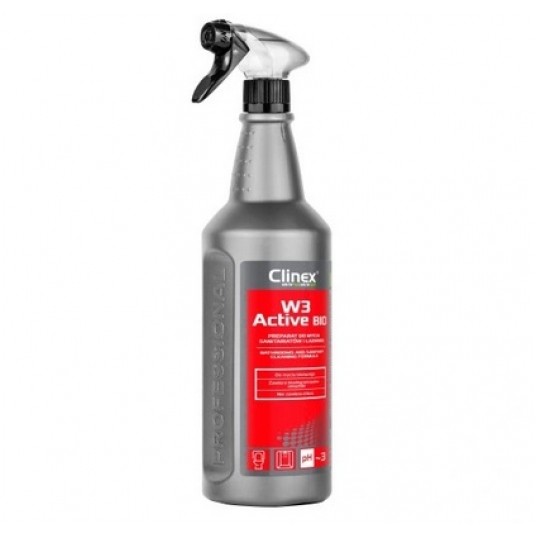 Płyn do sanitariat łaziene CLINEX W3 Active Bio 1L -zdjęcie numer 1