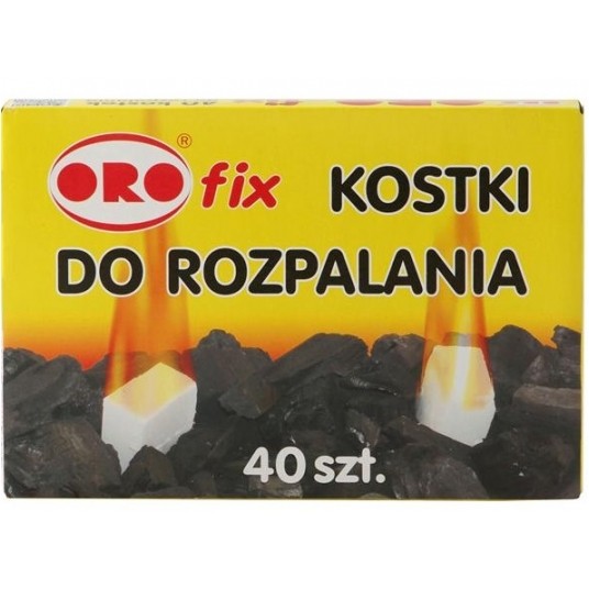 Podpałka ORO FIX biała 40 kostek /24 -zdjęcie numer 1