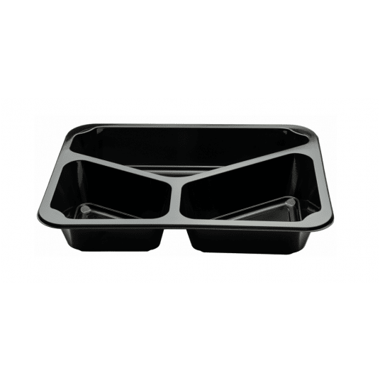 Pojemnik MAPCOR 3-DZ 227x178x30 CZARNY 320szt -zdjęcie numer 2