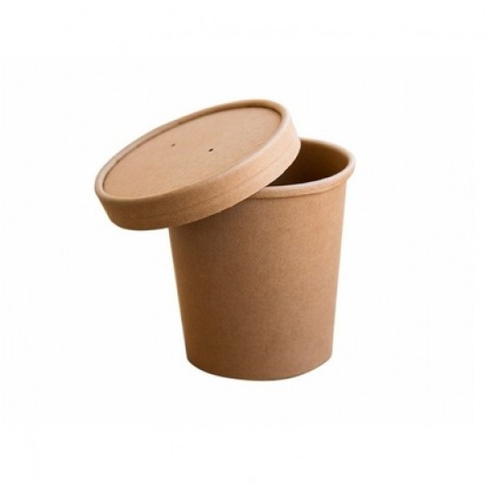 Pojemnik papierowy KRAFT zupa 750ml 25szt /20 -zdjęcie numer 1