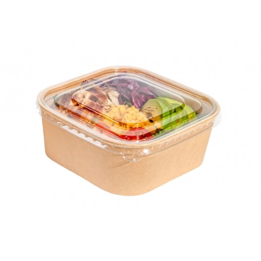 Pojemnik papierowy KWADRAT 1250ml 50szt /6 -zdjęcie numer 1