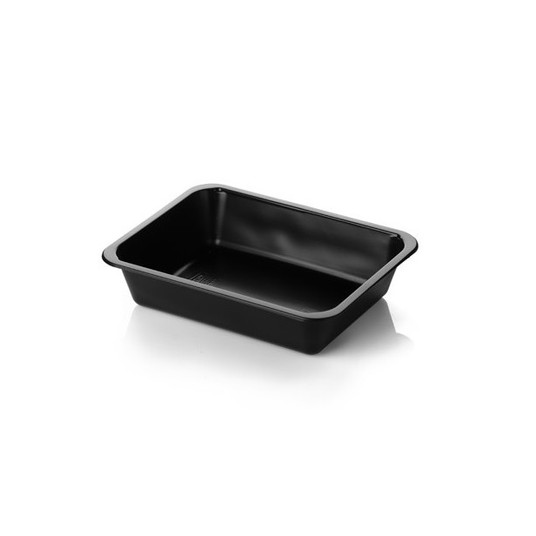 Pojemnik zgrzew 227x178x80 CZARNY 2,3L 320szt -zdjęcie numer 1