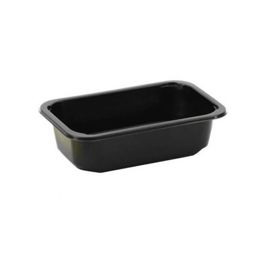 Pojemnik zgrzew GRU 187x137x50 CZARNY 850ml 640szt -zdjęcie numer 1