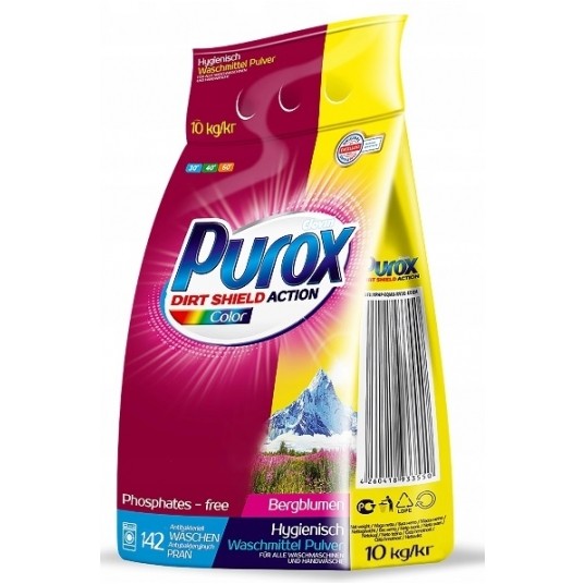 Proszek do prania 10kg PUROX Kolor -zdjęcie numer 1