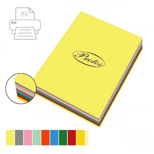 PROTOS papier ksero A4 10kolo mix 500szt -zdjęcie numer 1