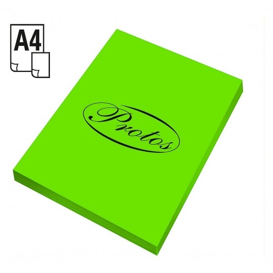PROTOS papier ksero A4 75G ZIELONY FLUO 100szt -zdjęcie numer 1