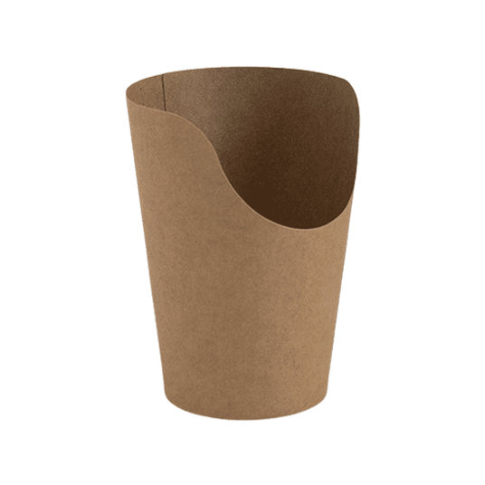 Pudełko WRAP FRYTKI 350ml kraft KRAM 65szt -zdjęcie numer 1