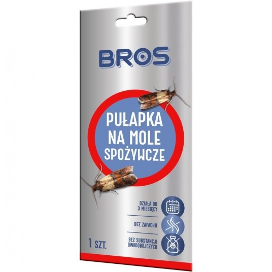 Pułapka / naklejka na mole spożywcze 1szt BROS /20 -zdjęcie numer 1
