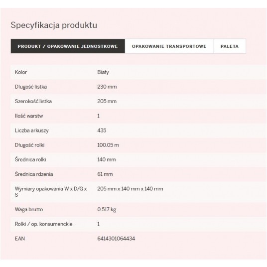 Ręcznik c-feed KATRIN+ BIAŁY 1W 100m śr14 12rol -zdjęcie numer 4