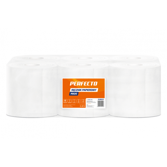 Ręcznik papierowy 2W 100m PERFECTO MAXI 6rol -zdjęcie numer 1
