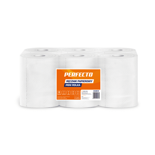 Ręcznik papierowy 2W 40m PERFECTO celuloza 6rol /2 -zdjęcie numer 1