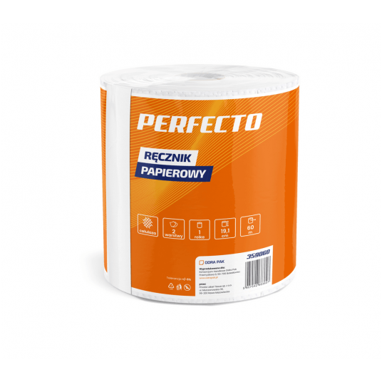 Ręcznik papierowy 2W 60m PERFECTO celuloz 1rol /15 -zdjęcie numer 1