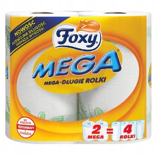 Ręcznik papierowy 2W FOXY MEGA 2rol /9 -zdjęcie numer 1