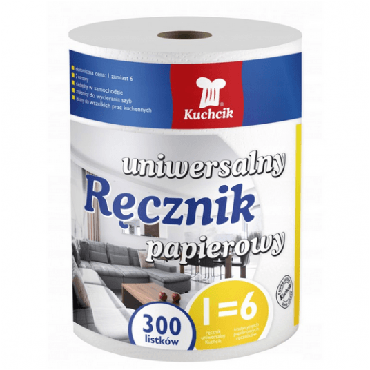 Ręcznik papierowy 2W KUCHCIK Uniwersalny 300list -zdjęcie numer 1
