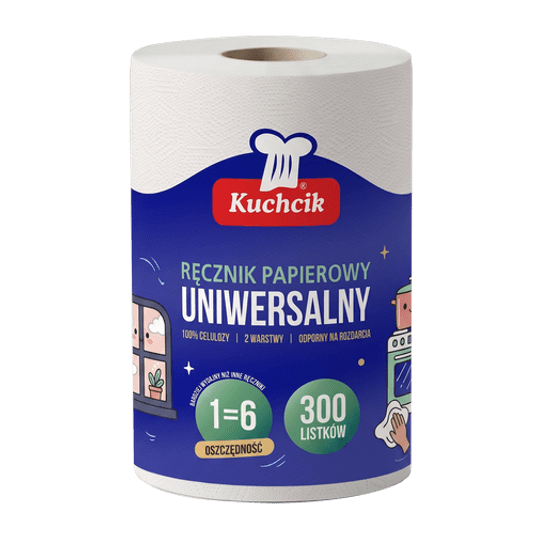 Ręcznik papierowy 2W KUCHCIK Uniwersalny 300list -zdjęcie numer 1