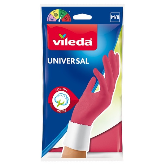 Rękawice gumowe VILEDA Universal M 1szt /12 -zdjęcie numer 1