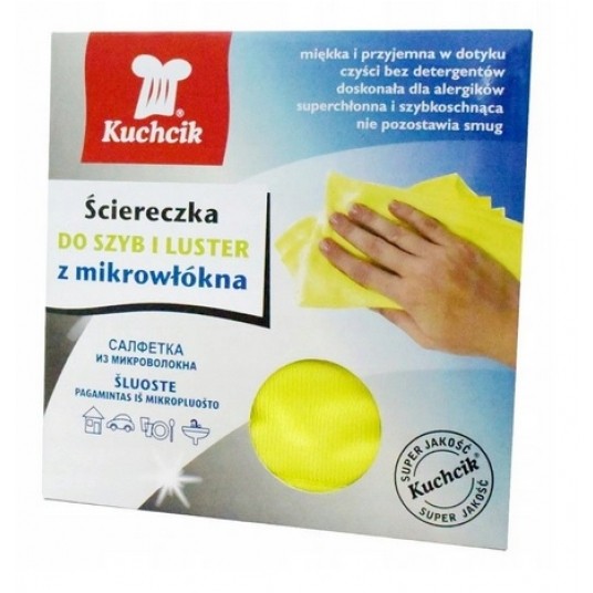 Ścierka mikrofibra 30x30 SZYBY KUCHCIK 1szt /20 -zdjęcie numer 1