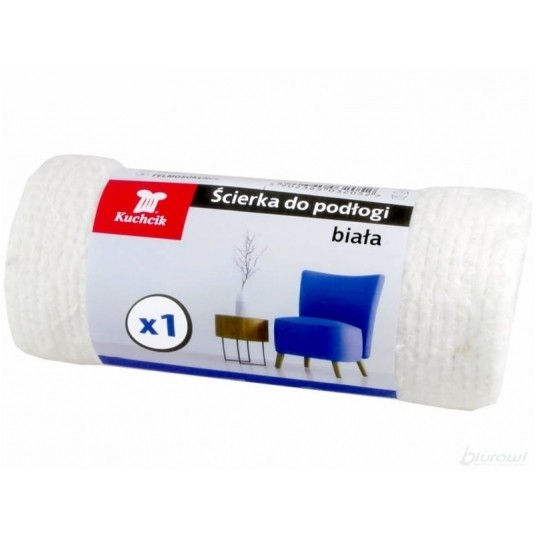 Ścierka podłogowa 50x60 KUCHCIK BIAŁA 1szt -zdjęcie numer 1