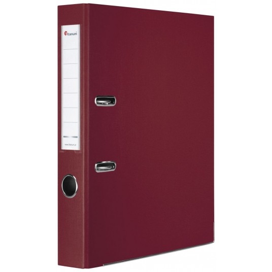 Segregator TITANUM A4 50mm BORDO /30 -zdjęcie numer 1