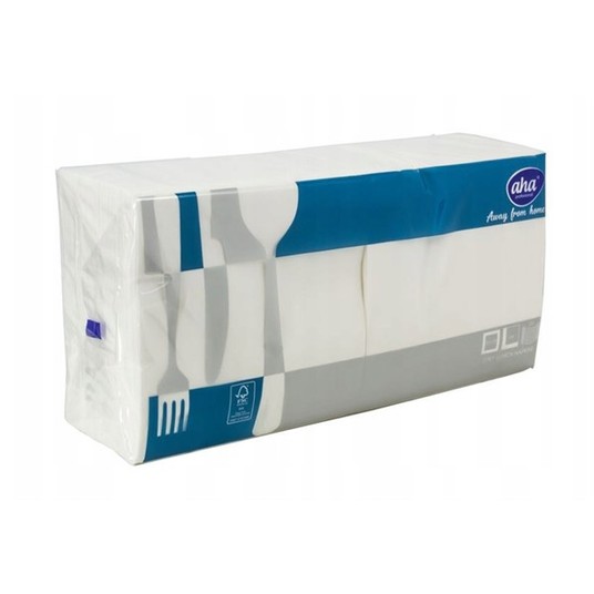 Serwetka 33x33 2W 250szt AHA AFH BIAŁA 001 /8 -zdjęcie numer 2