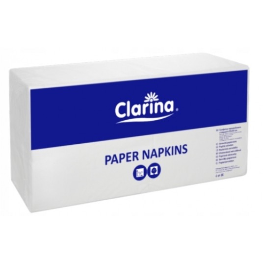 Serwetka 33x33 2W 250szt CLARINA BIAŁA -zdjęcie numer 1