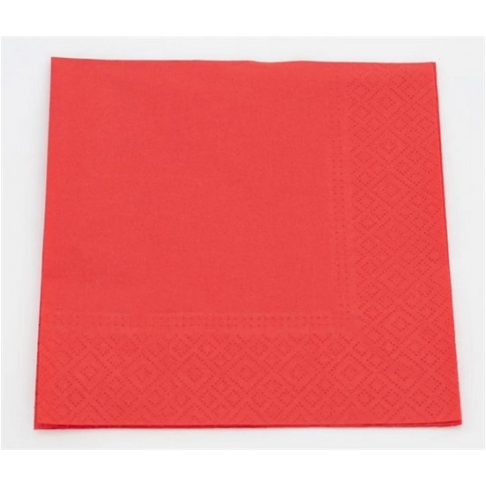 Serwetka 33x33 2W 250szt CLARINA CZERWONA -zdjęcie numer 2