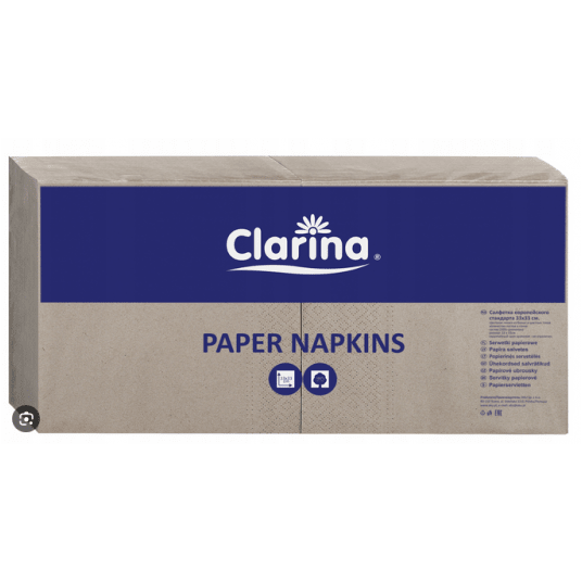Serwetka 33x33 2W 250szt CLARINA KRAFT -zdjęcie numer 1