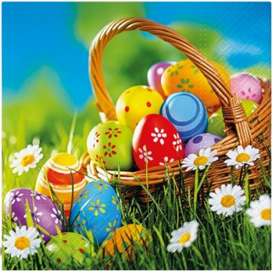 Serwetka 33x33 wzór 3W EASTER PICNIC 20szt /12 -zdjęcie numer 1