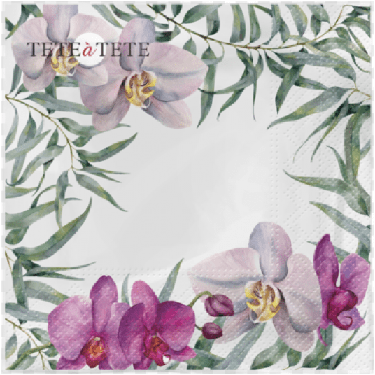 Serwetka 33x33 wzór 3W ELEGANT ORCHID 20szt /12 -zdjęcie numer 1