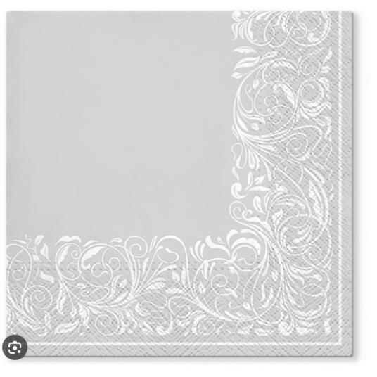 Serwetka 33x33 wzór 3W ELEGANT SILVER 20szt /12 -zdjęcie numer 1