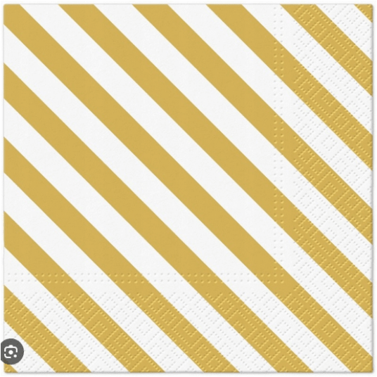 Serwetka 33x33 wzór 3W GOLD LINES 20szt /12 -zdjęcie numer 1