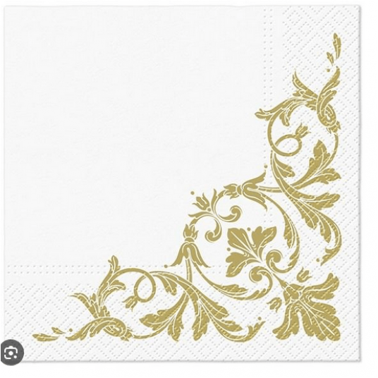 Serwetka 33x33 wzór 3W MOTIF GOLD 20szt /12 -zdjęcie numer 1