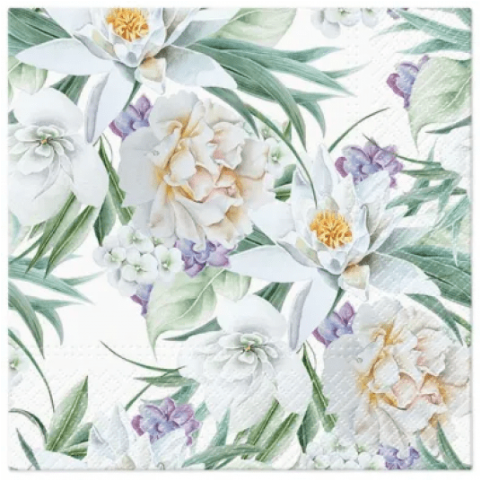 Serwetka 33x33 wzór 3W ORIENT FLOWERS 20szt /12 -zdjęcie numer 1